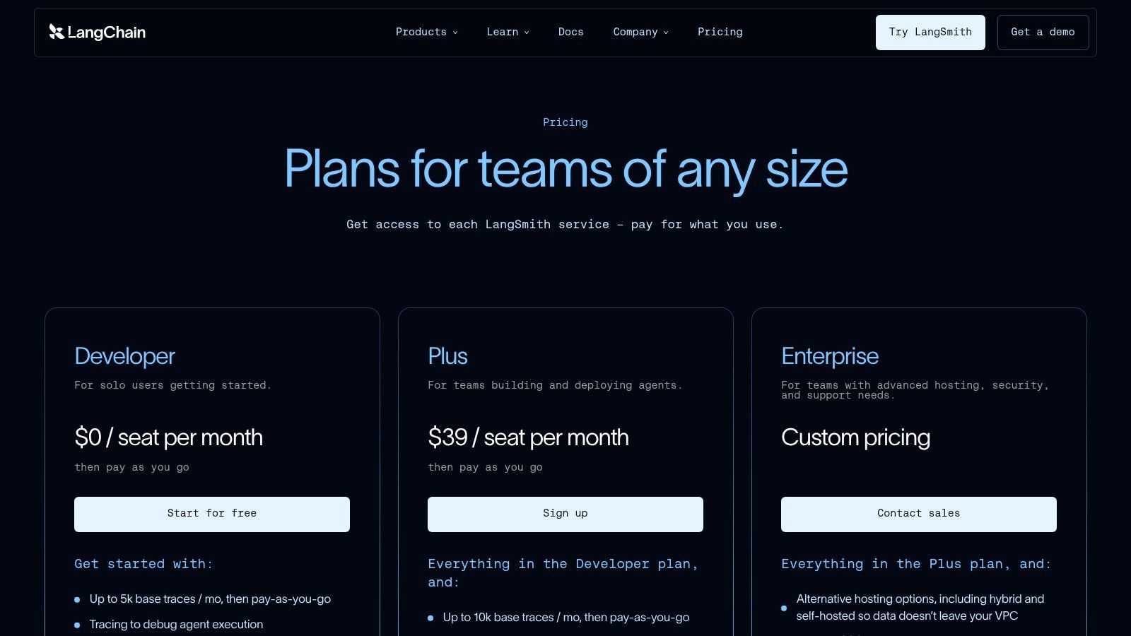 LangChain LangSmith (LangGraph) Deployment