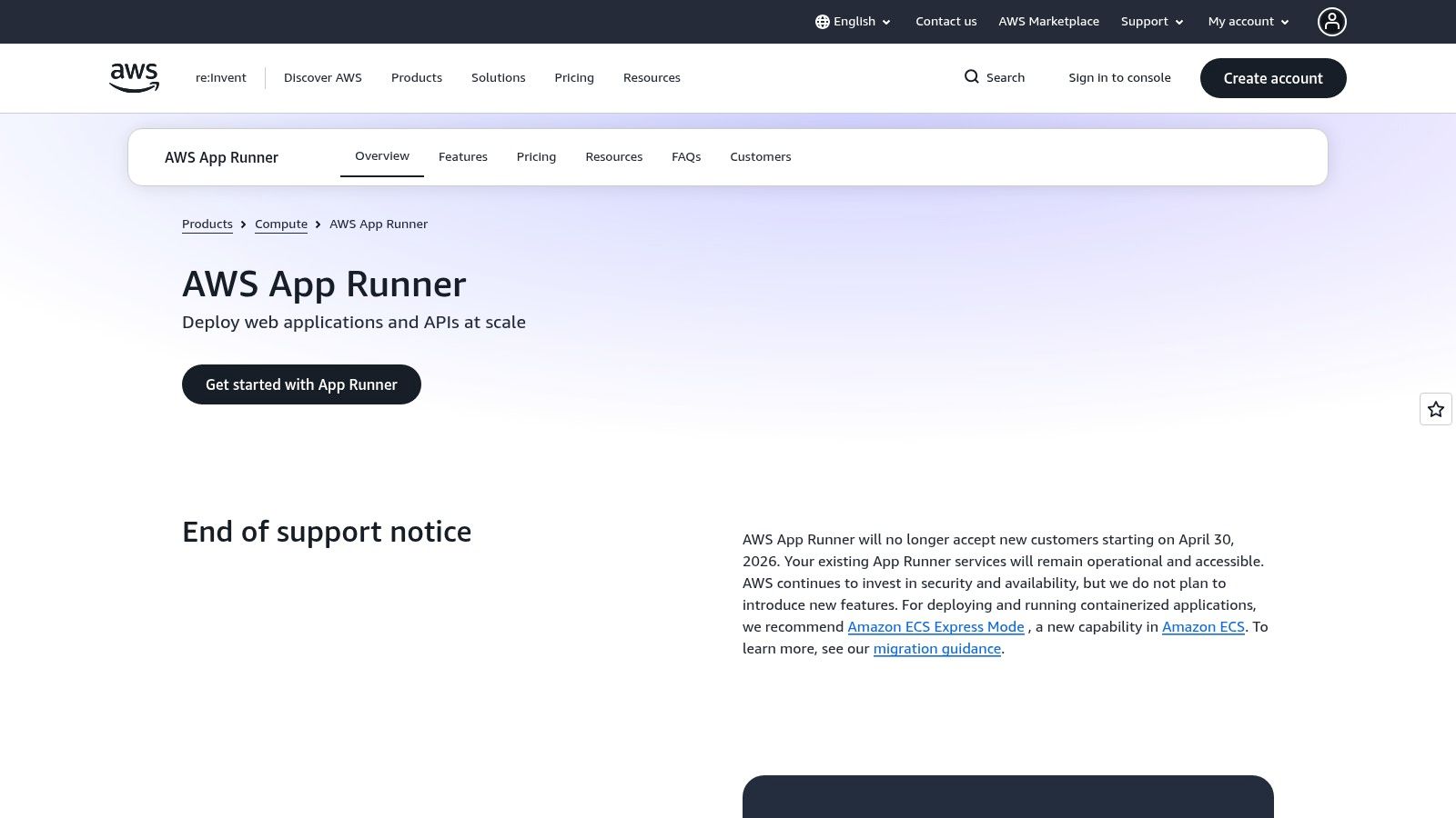 AWS App Runner